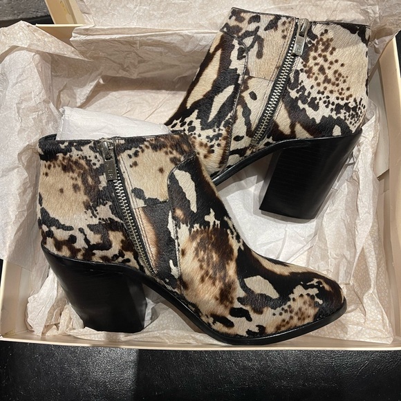 NEW Loeffler Randall Calf Hair Ankle Boots 8 - Picture 12 of 16